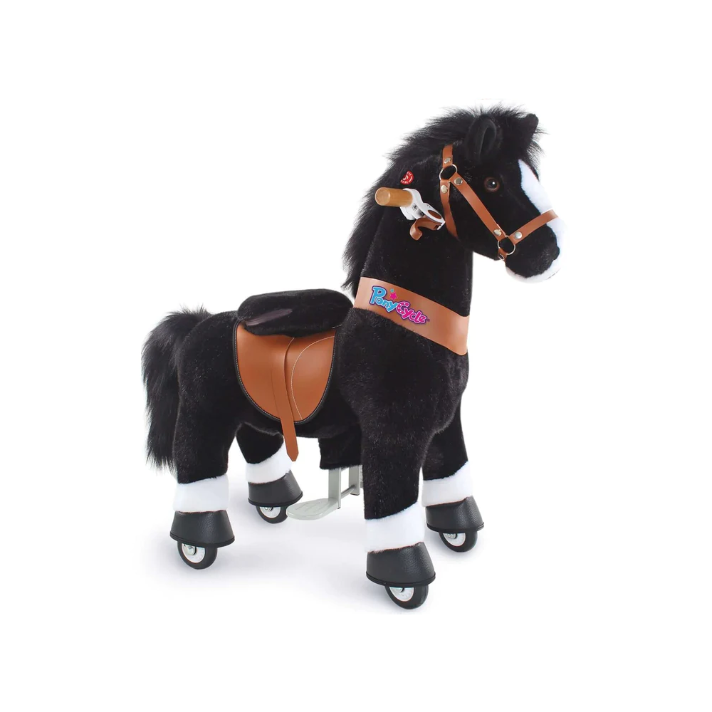 PonyCycle Ride On Black Pony Ages 3 5
