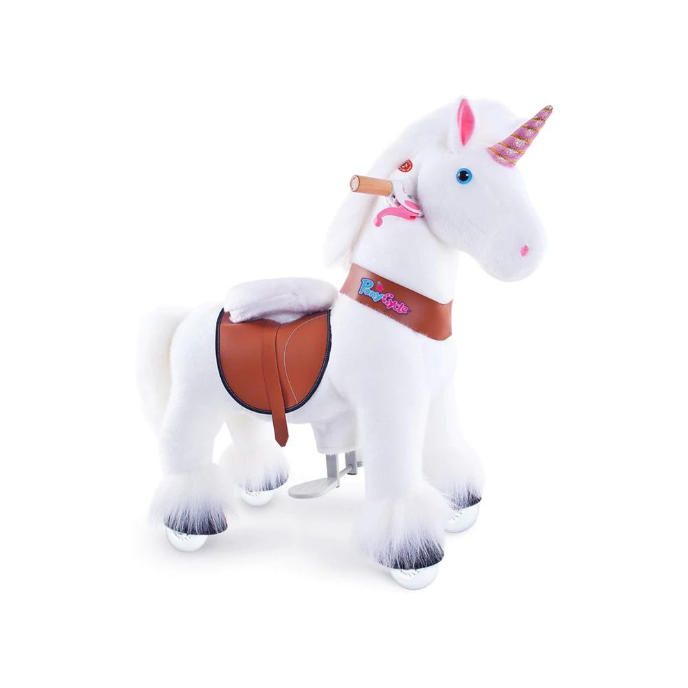 PonyCycle® Ride On White Unicorn Ages 3-5